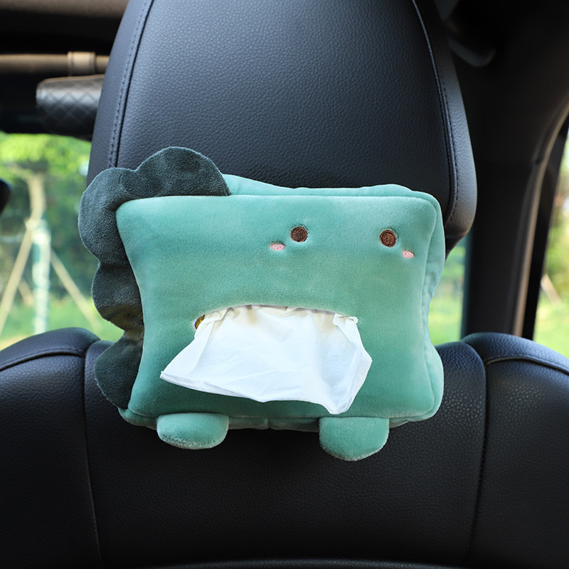 Car tissue box car cartoon decorative tissue pump creative cute car chair back hanging armrest box paper box
