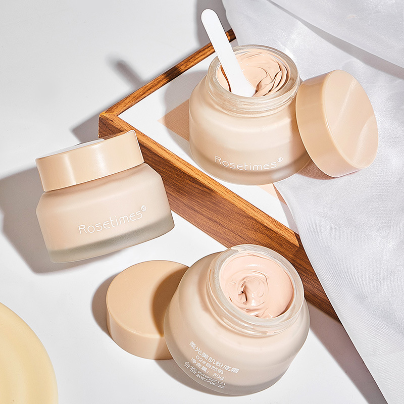 Rosetimes Soft Light Beauty Foundation Cream Moisturizing Serve Cream Foundation Rose Age Cream Skin Care
