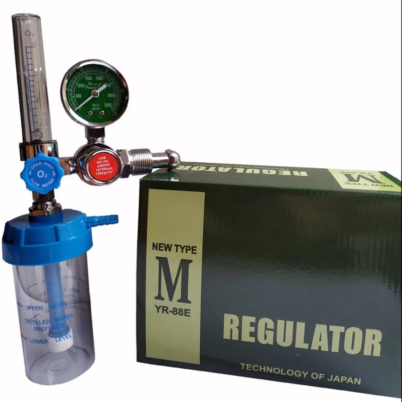 Buoy type oxygen inhaler oxygen regulator medical oxygen cylinder pressure reducer flow meter with nasal oxygen tube