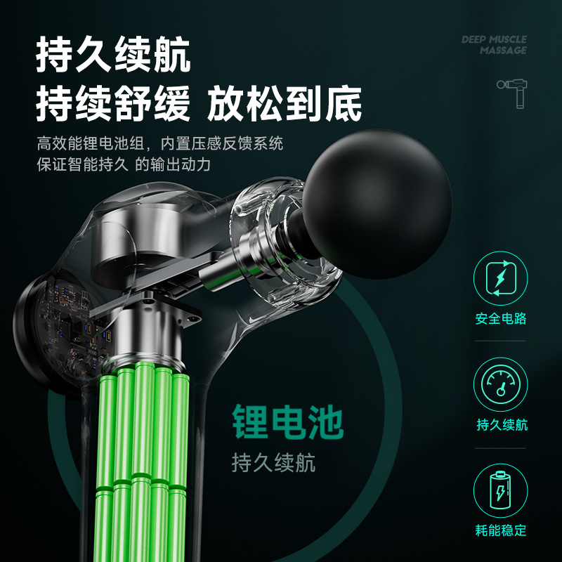 German Vtt Fascia Gun 99-Speed Professional-Grade Home Fitness Massager to Quickly Decomposes Lactic Acid Portable Massage Gun