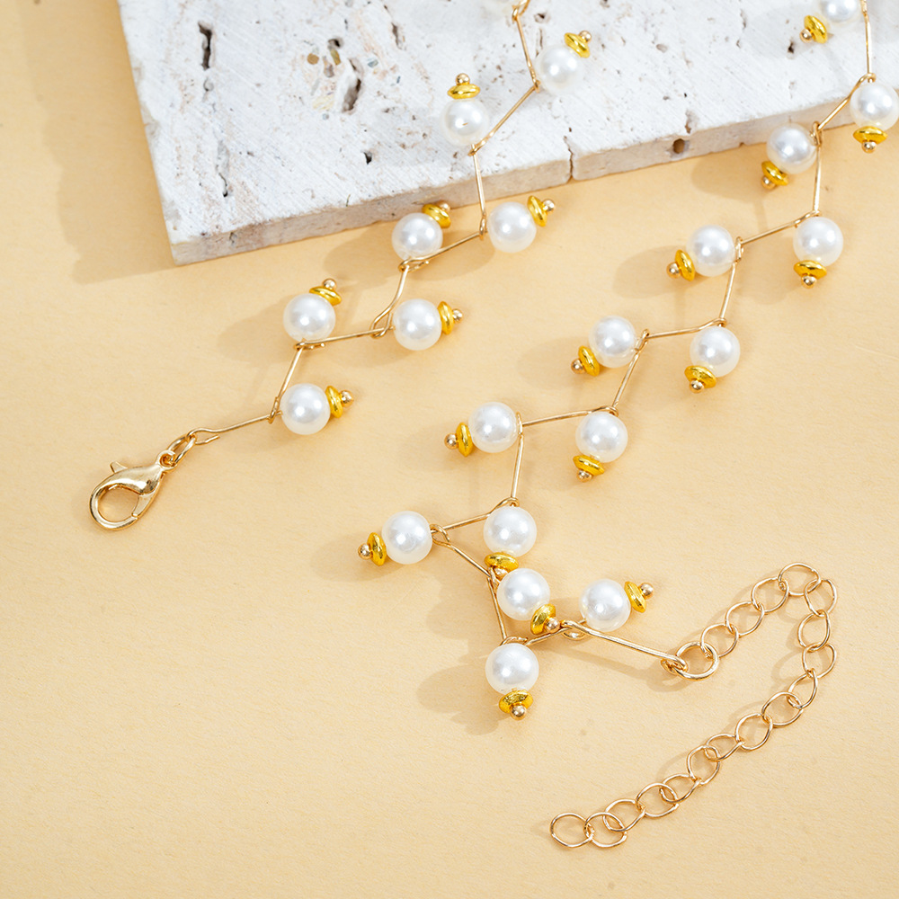 Customized Sample Elegant Pearl Choker Necklace Sexy Personalized Necklace Popular Simple Design Neck Jewelry