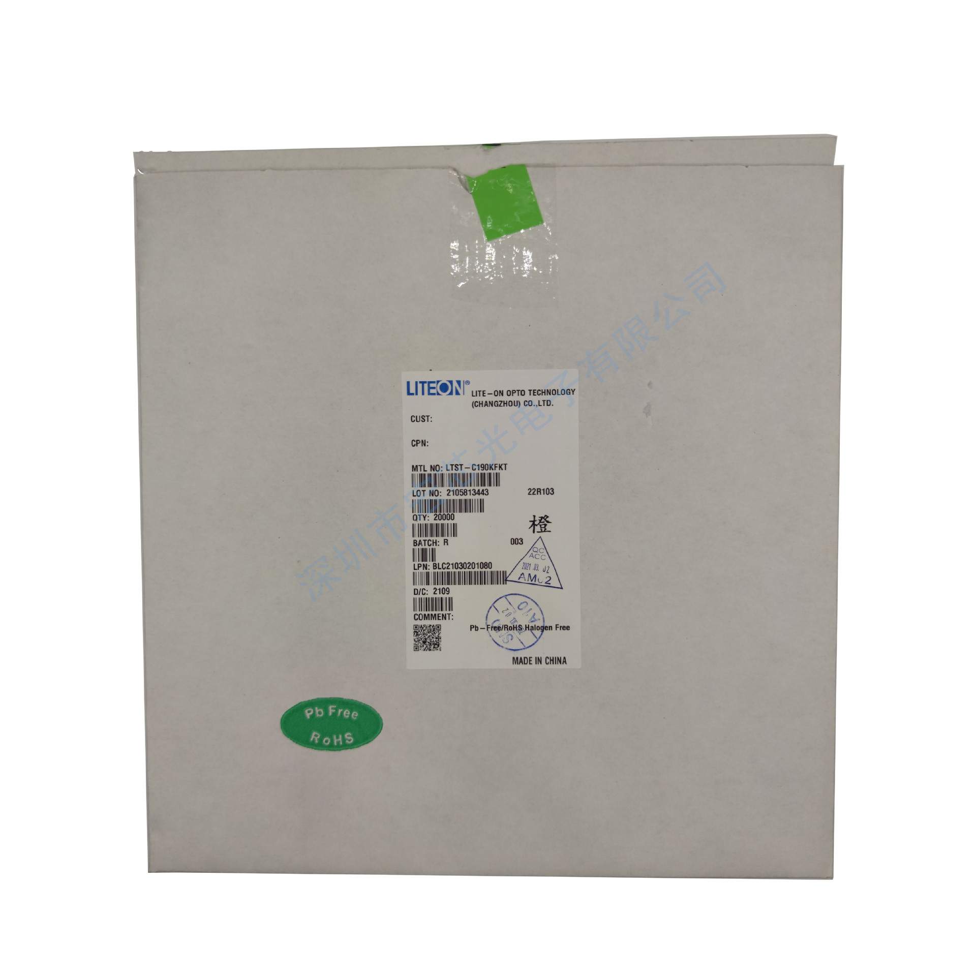 Ltst-C190Kfkt Power Dissipation Power Consumption Power 75Mw Wavelength 605Nm Orange Light