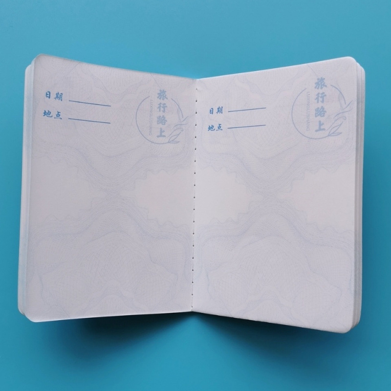 Travel Stamp Collection Book, Travel Stamping Post Office Postmark, Scenic Spot Commemorative Rubber Stamp Book, Hiking and Cycling Booklet