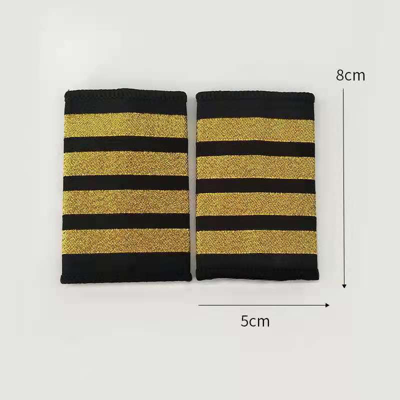 India Silk Air Pilots Performance Set Shoulders Airplane Operator Uniform Captain Shoulders Gold Shoulders Shoulders