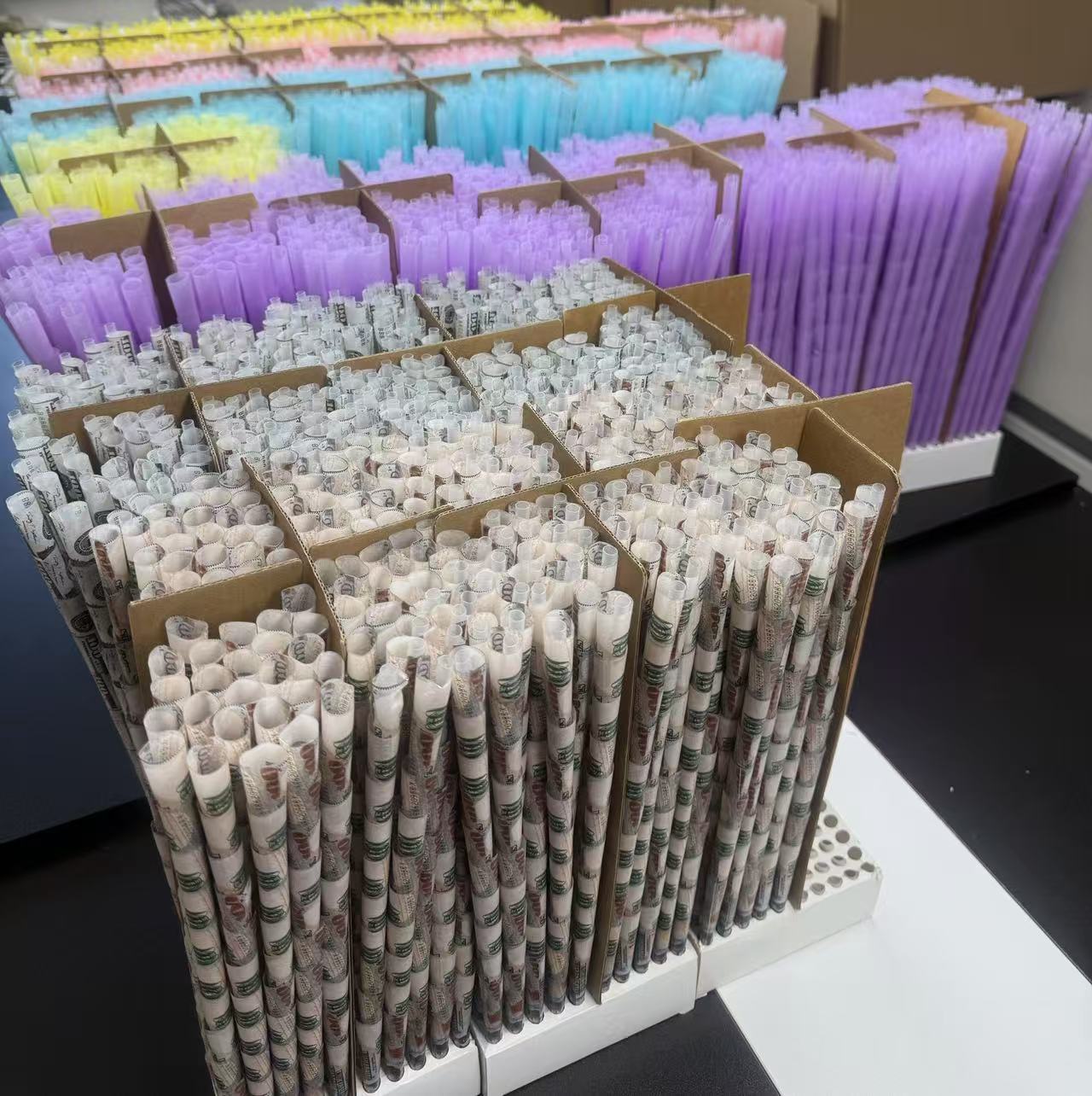 Cross-Border Amazon Factory Direct Sales Speaker Tube Wood Pulp Pre-Roll Paper Kingsize Tower Box Thousand Colorful Rollin