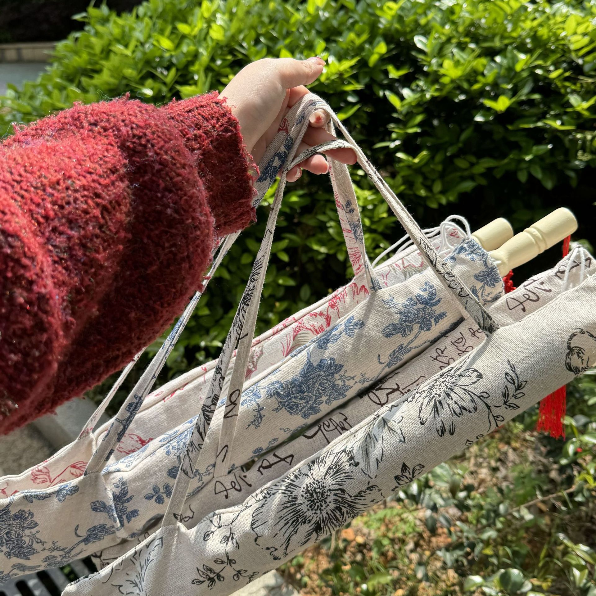 Oil paper umbrella umbrella bag calligraphy umbrella cover performance dance umbrella storage portable bag diameter 56/70/82/84 universal