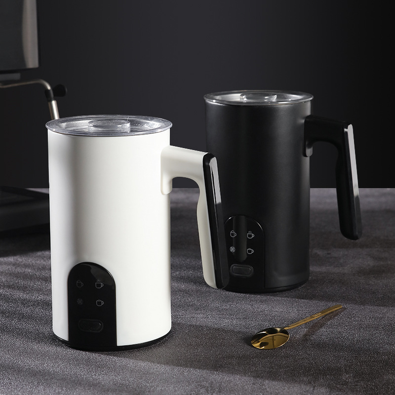 Milk Frother Cross-Border Household Milk Frother Hot and Cold Milk Heating Foaming Machine Fully Automatic Electric Milk Frother