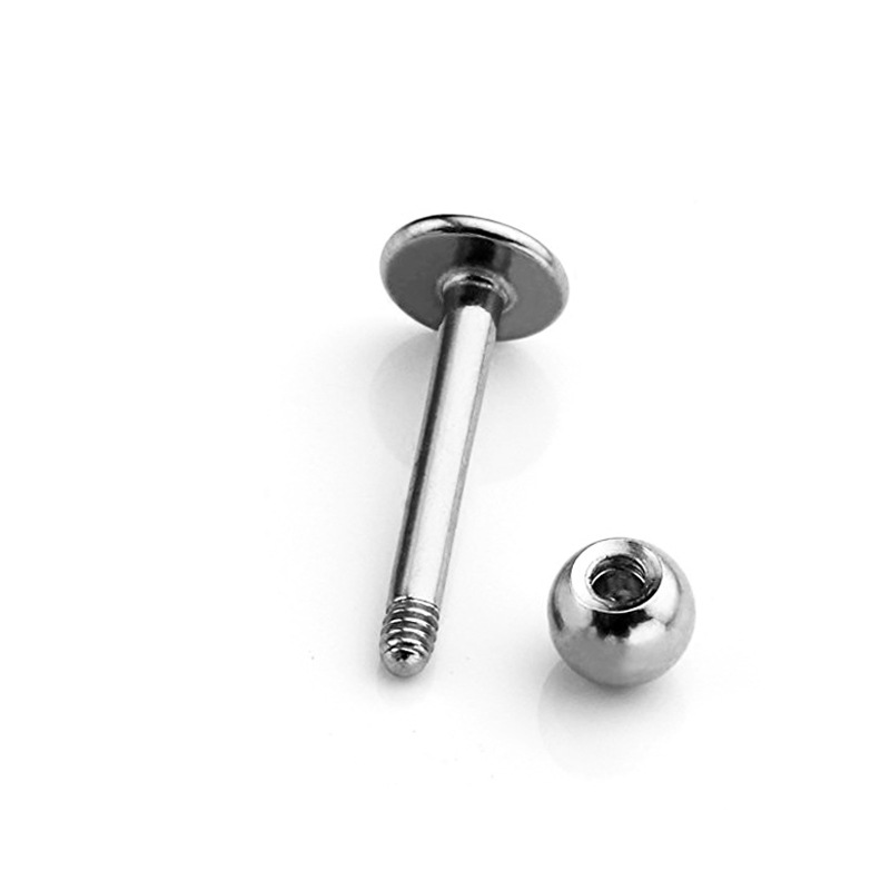 Specially Designed for Stainless Steel 0.8/1.0mm External Tooth Lip Nail Rod Human Body Piercing 0.8mm Round Head External Tooth Straight Rod Wholesale