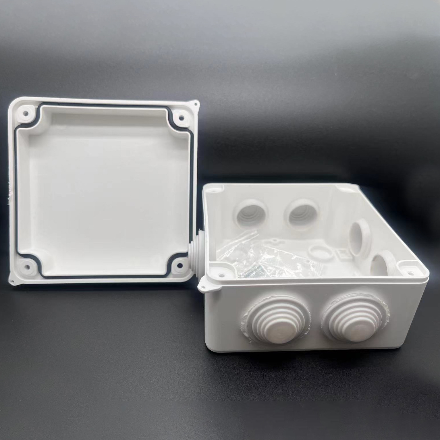 Factory direct wholesale cross-border African household industrial ABS white separate plastic packaging sealed waterproof wire box