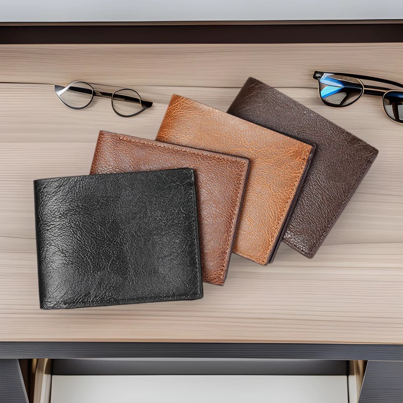Кросс-бодерский новый мужской кошелек с несколькими слотами для карт, повседневный ретро-кошелек, большая емкость, кожаный кошелек, монетница, оптовая продажа