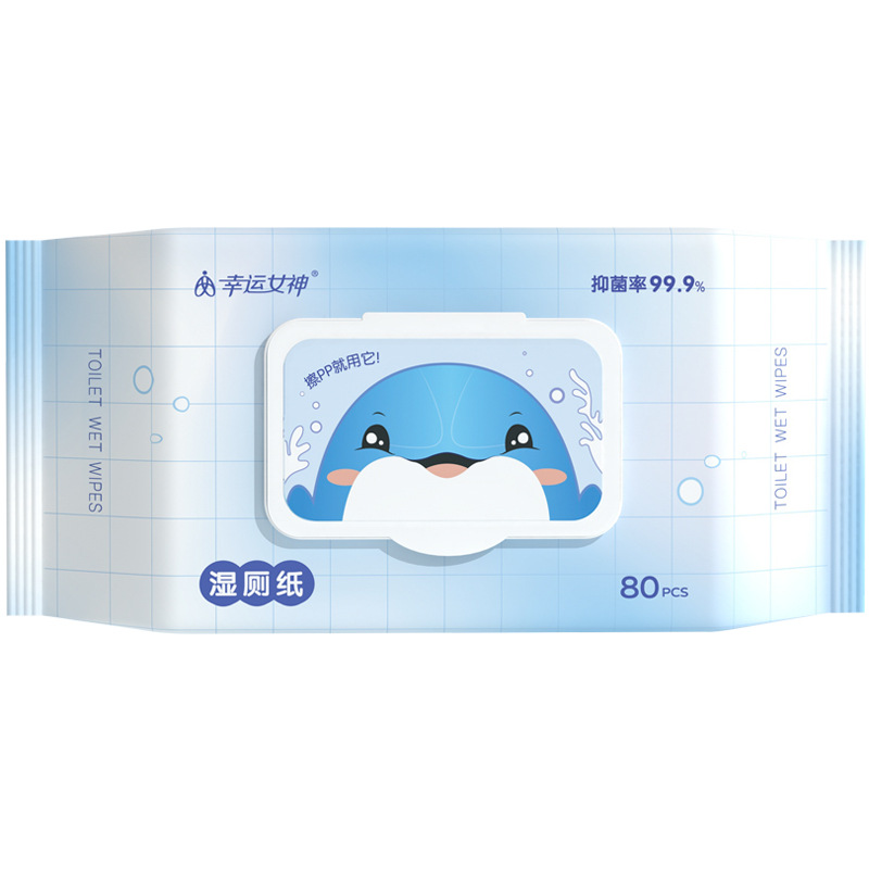 Customized Wet Toilet Paper, 80 Sheets Large Pack, Spunlace Cloth for Wiping Buttocks, Toilet Tissues for Home Use, Pure Water Sanitary Wet Toilet Wipes Wholesale