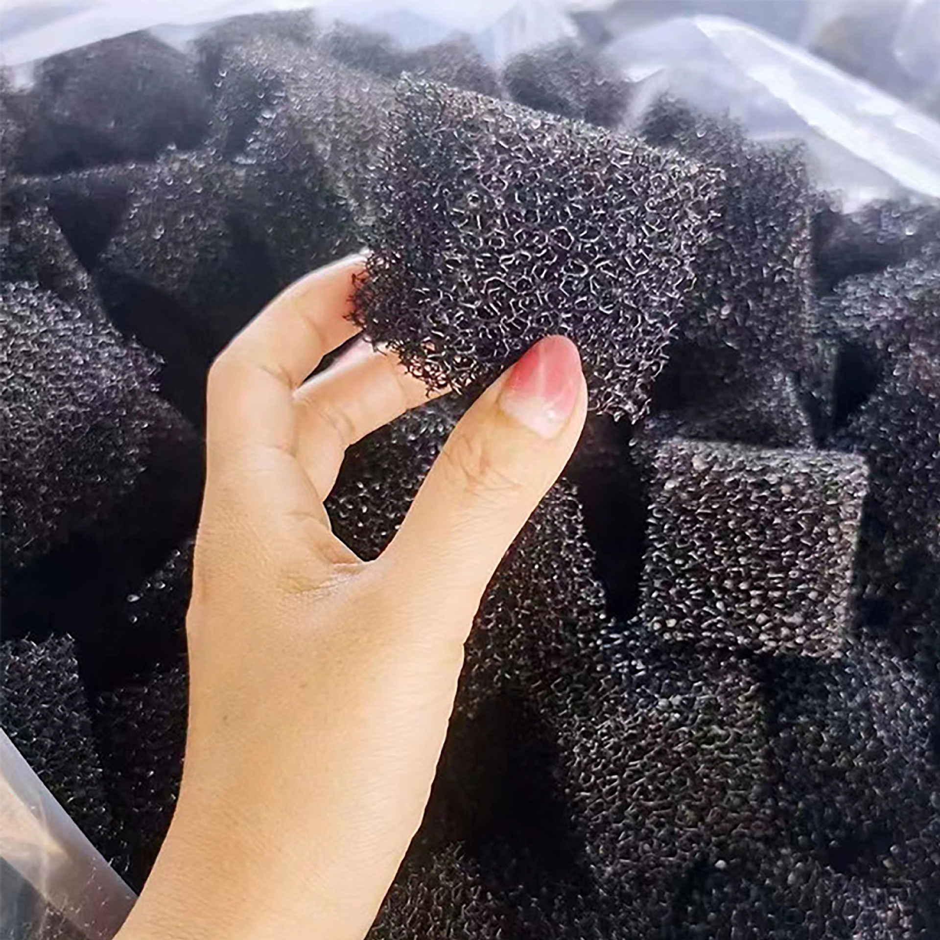 Pet water dispenser filter cotton filter mesh blasting sponge 10-60PPI dustproof water purification filter cotton flame retardant cotton