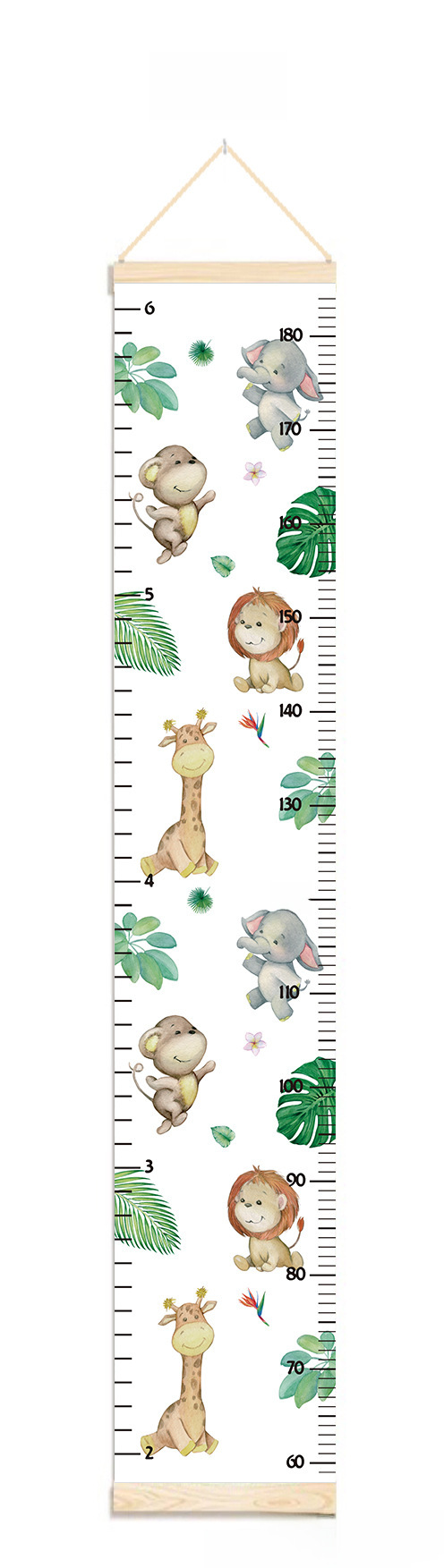 Factory wholesale children's height ruler home decoration children's cartoon measuring ruler Europe and the United States simple creative decoration