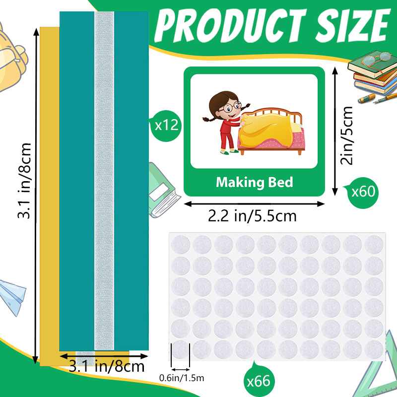 Cross-border Children's Early Education Visual Schedule Day Planning Daily Schedule to Develop Self-discipline Good Habit Cards