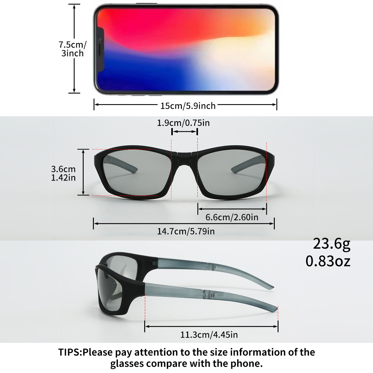 2025 New Fashion Polarized Foldable Night Vision Goggles Men's Outdoor Sunscreen Driving Photochromic Sunglasses