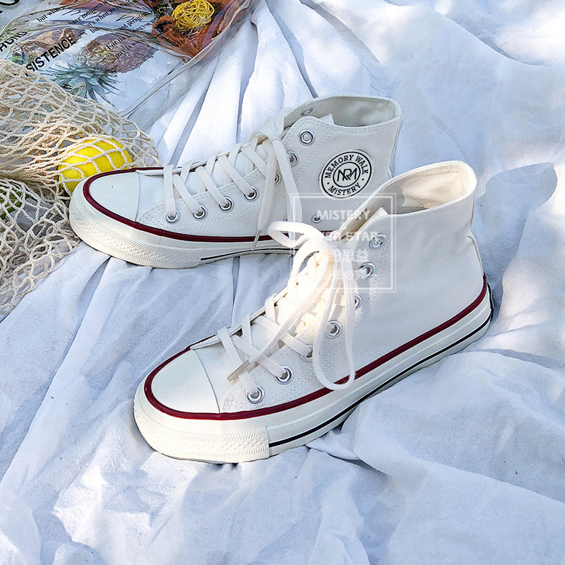 Twilight Star Evenstar Round Label Canvas Shoes Student Male and Female Couple Shoes Korean Mis-211 Sneakers