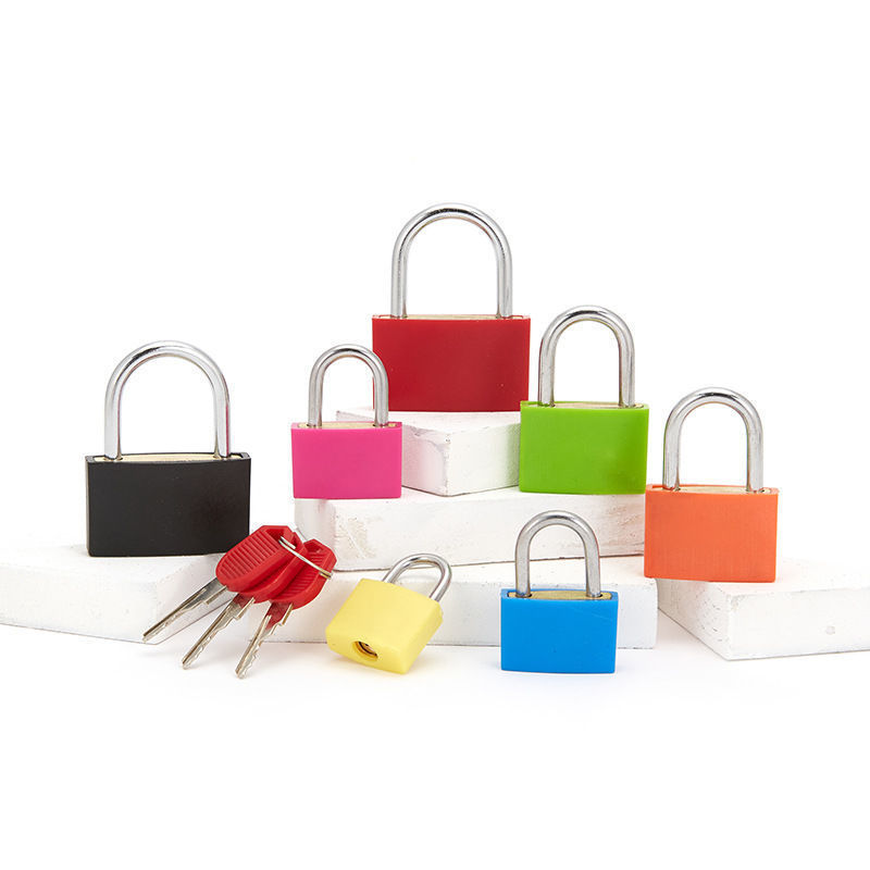 Luggage Lock Padlock Colorful Lock Plastic Lock Zinc Alloy Small Lock Suitcase Bag Cabinet Lock Student Dormitory Lock