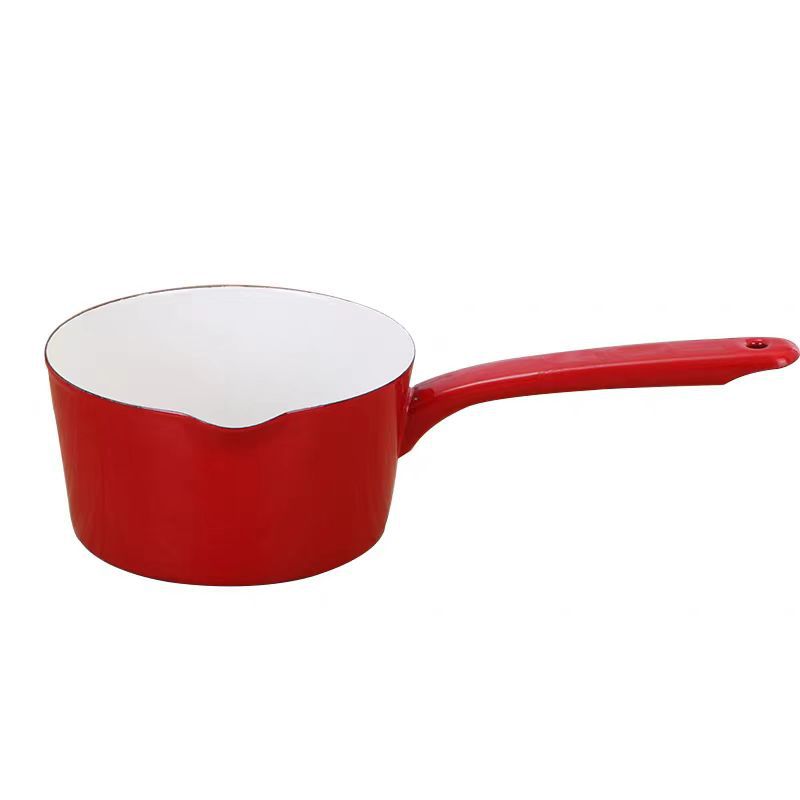 Thickened Enamel Enamel Spout Milk Pot Baby Rice Cereal Hot Milk Instant Noodle Pot Thickened Enamel Pot