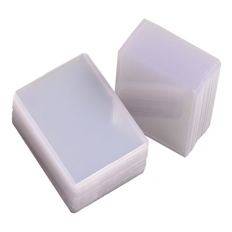 40 Silk Thickened B8 Double-Sided Film Card Holder Star Album Small Card Protection mini Bolite Hard Card Wholesale Card Holder