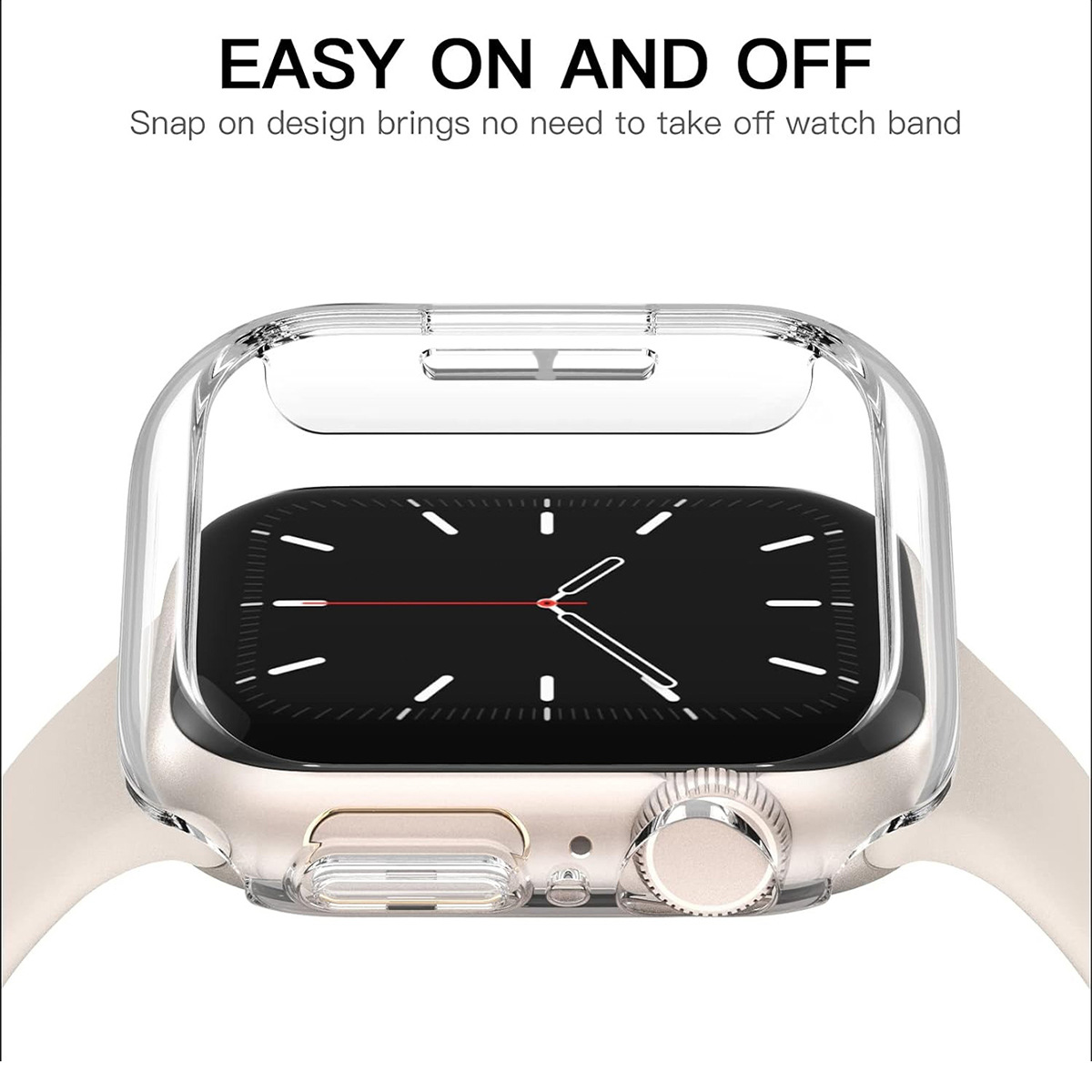 Suitable for Apple 11Th Generation Watch Protective Case, Apple Watch Series Pc Frosted Hollow Watch Case, Half Case