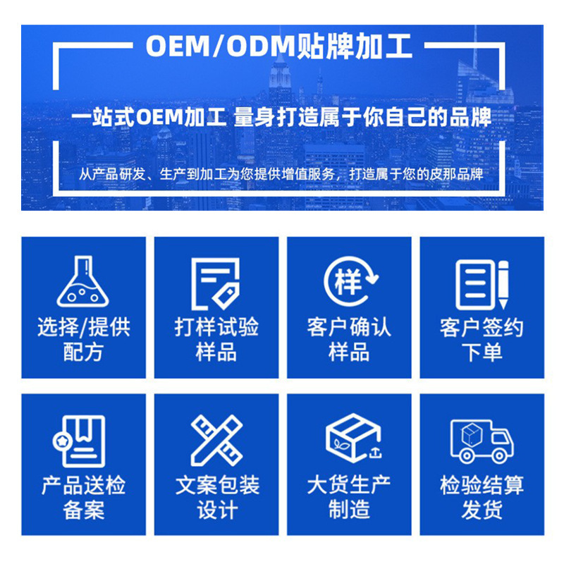 Beauty Salon's Same Blue Copper Peptide Freeze-Dried Powder with 0.5% Content 5ml Effectively Improves Skin Oem Processing and Customization