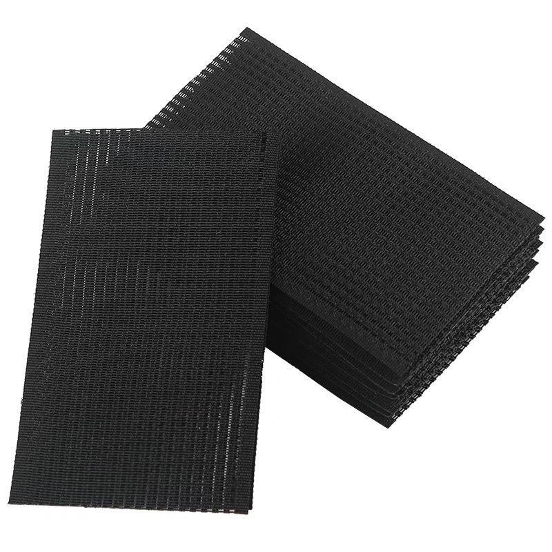 In stock wholesale diy Velcro headdress hair accessories geometric black Velcro work broken hair stickers bangs stickers