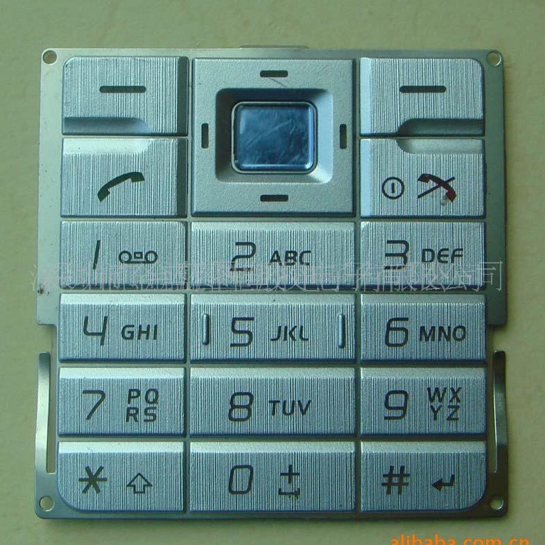 Plastic button oil injection laser carving button electroplating brushed mobile phone button