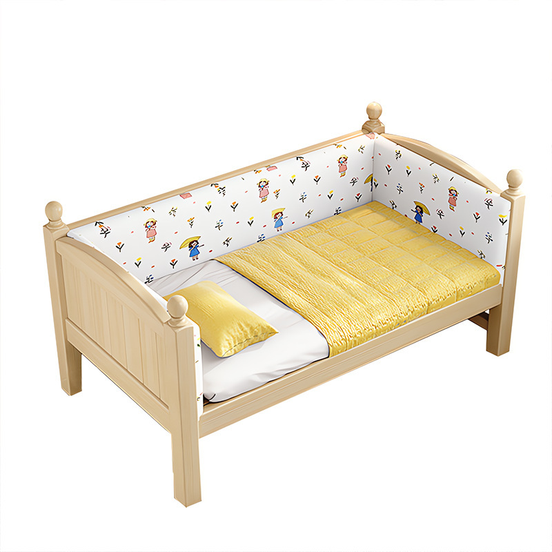 Children's Spliced Bed Solid Wood Crib Baby Flat Bed Boy Girl Widened Bedside Expansion Artifact Kidsren's Room