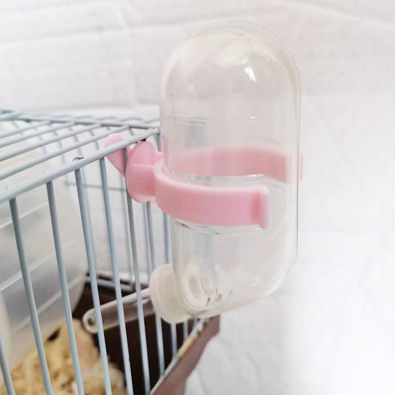 1000 Free Shipping Hamster Kettle Vacuum 60ml Silent Rabbit Hamster Drinker Glass Tube Drink Kettle Small Pet