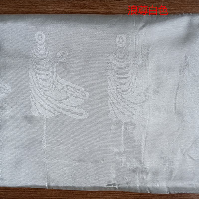 Factory price wholesale Xizang wave statue 3 meters long Hada eight treasure pattern five colors Jacquard dark flower Hada