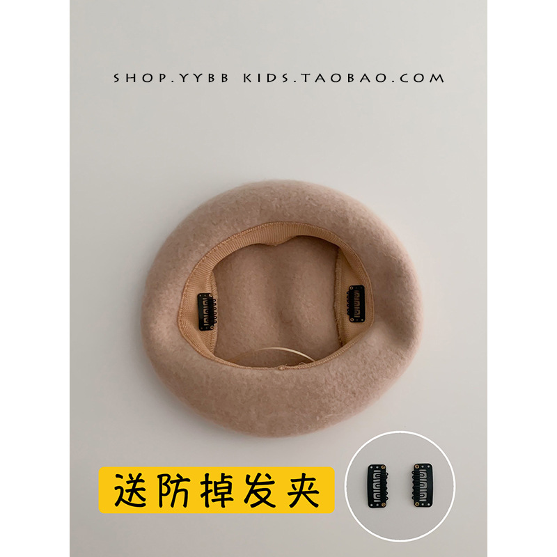 Children's Beret Girls' Hat Spring and Autumn 2022 Western Style Girl's Bud Hat Baby's Hat Autumn and Winter Fashion