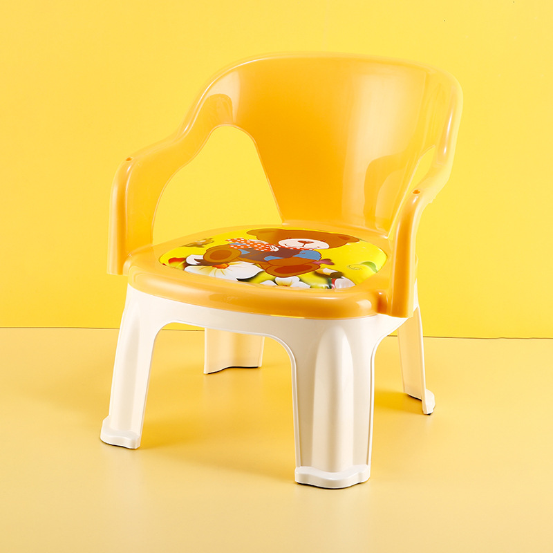 Children's baby dining chair household calling chair boys and girls plastic stool baby dining table plate backrest chair