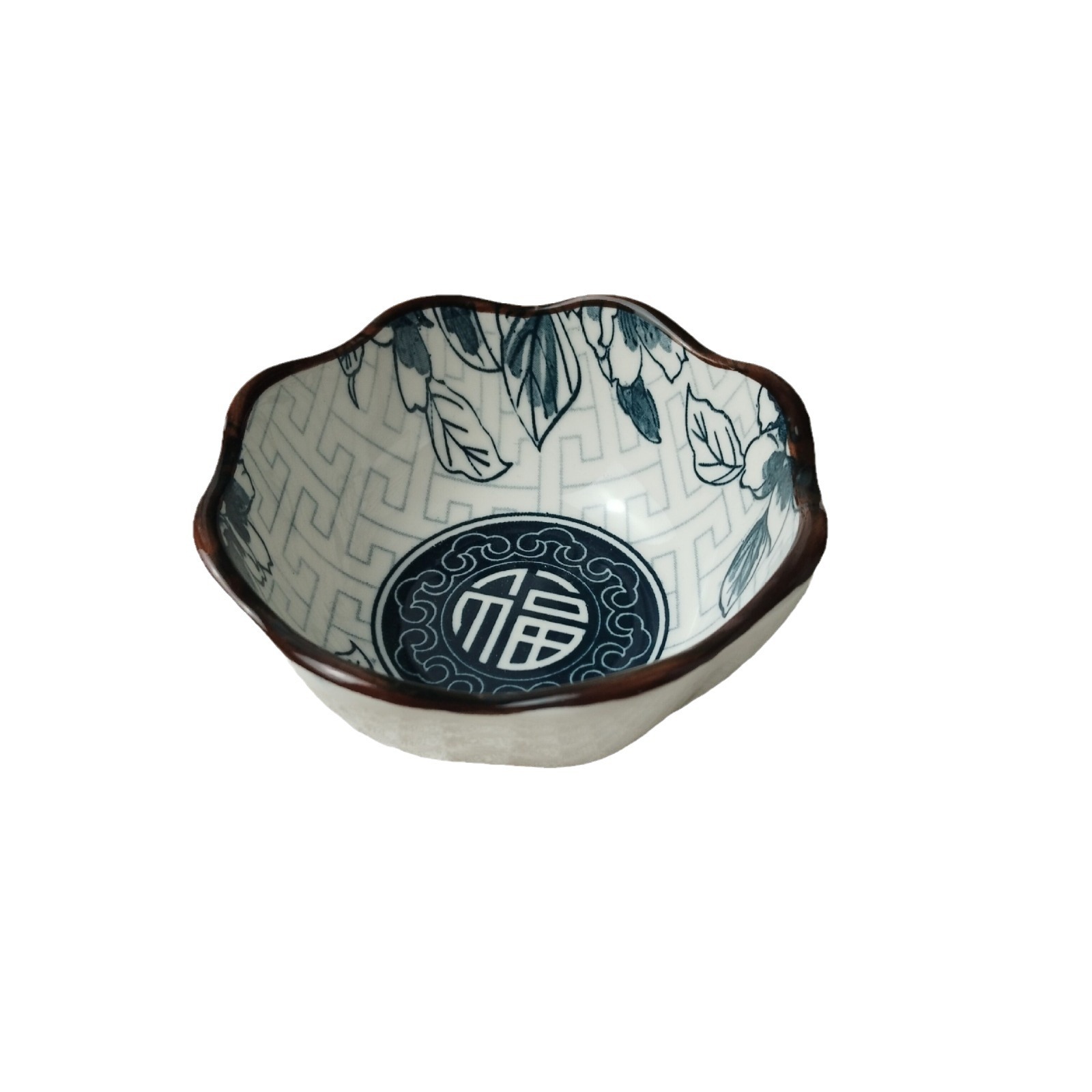 Fumantang Ceramic Dish Oil Salt Sauce Vinegar Dish Japanese Style Simple Dip Dip Small Bowl Hot Pot Garlic Dip Dip Plate