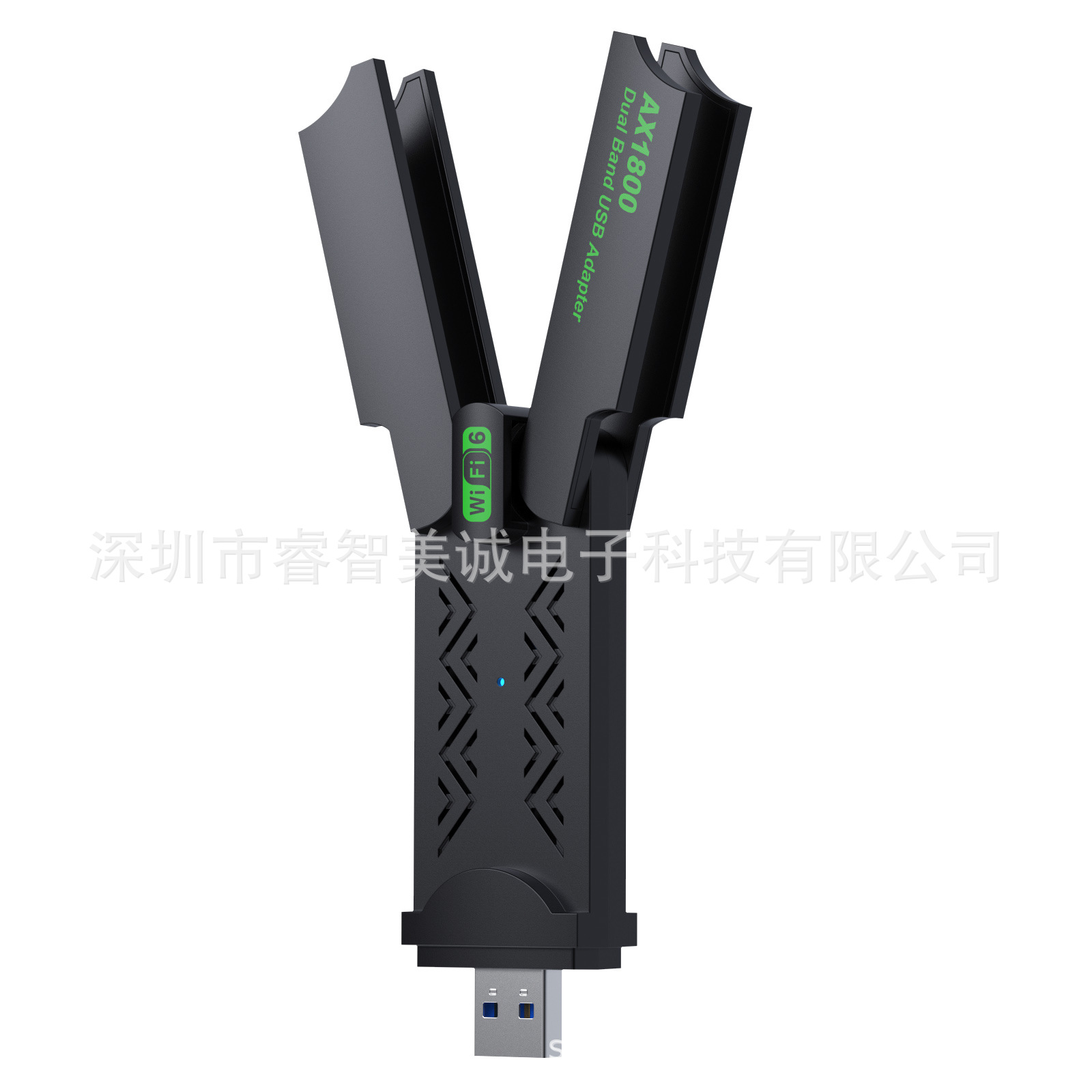 USB Wireless Network Card 1800Mbps Gigabit Wifi6 Desktop Computer Notebook E-Sports Dual-Band Driver-Free Receiver