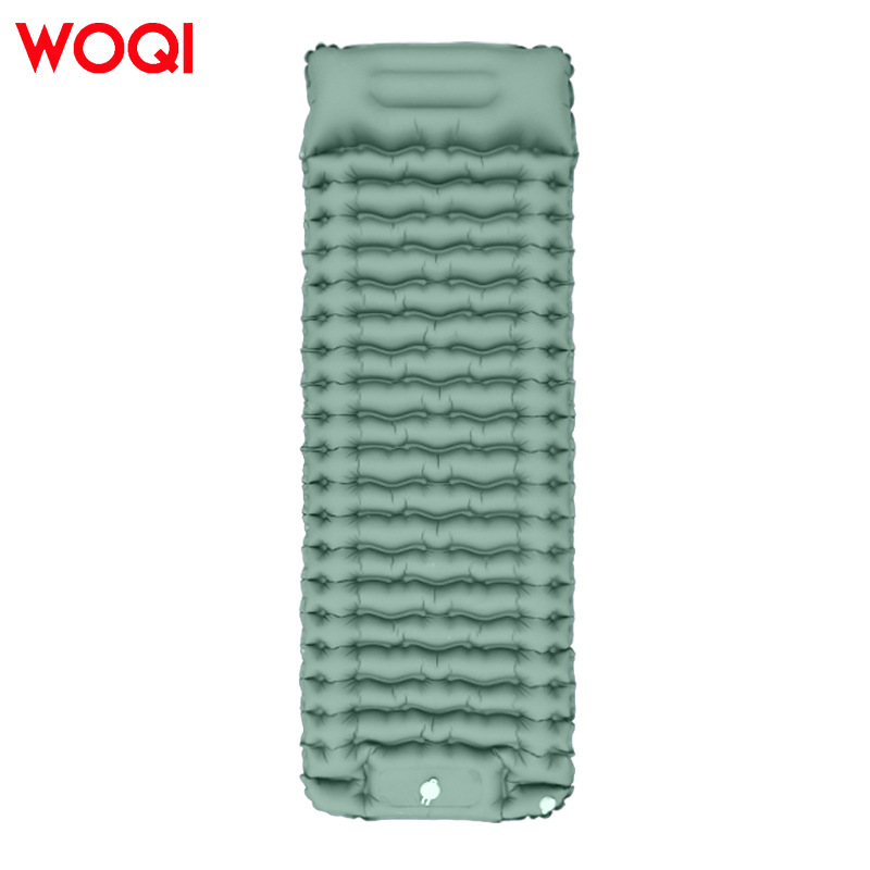 Woqi Ultralight Moisture-Proof Self-Inflatable Mummy Sleeping Pad for Outdoor Camping and Hiking