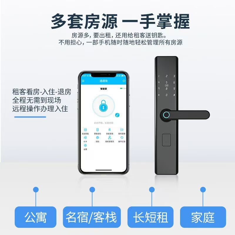Hotel Smart Card Lock, Hotel Password Lock, Universal Lock, Fingerprint Door Lock, Electronic Lock, Rental House Door Lock, Light Luxury