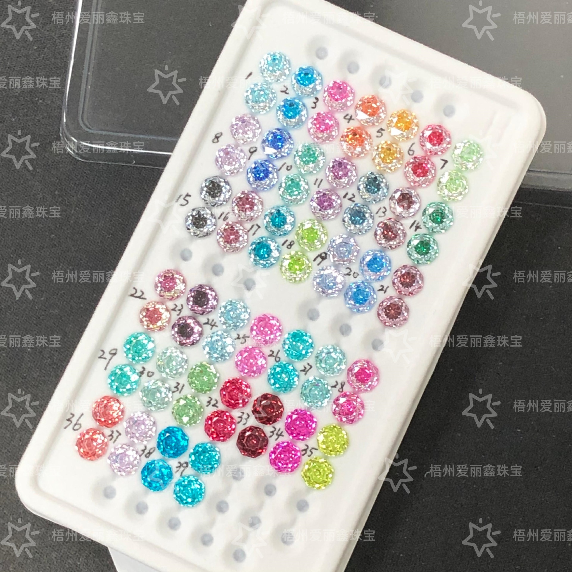 6mm Octagonal Millennium Cut Rose-Cut Wuzhou Material High-Quality Internet-Famous Hot-Selling 5A Zircon Loose Stone