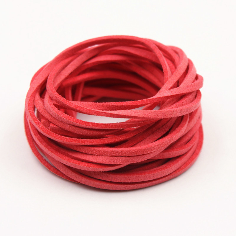 (10m) 3mm Korean Velvet Leather Rope Double-Sided Velvet DIY Hand-Woven Bracelet Dream Catcher Rope