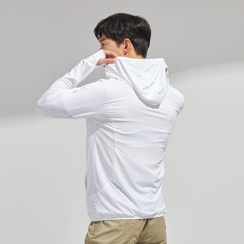 Advertising Cultural Shirt Custom Printed Logo Factory Summer New Sun Protection Clothing Couple Style Ice Silk Hooded Factory