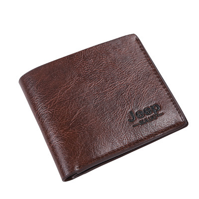 Men's Wallet Business Casual Wallet Short Multi-Card Slot Wallet Student Young Men's Coin Purse Gift