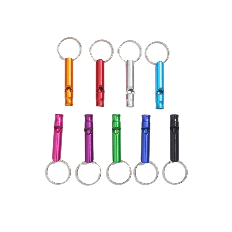 Survival Whistle Outdoor Keychain Whistle Training Tool High Tone Multifunctional Outdoor Aluminum Alloy Whistle