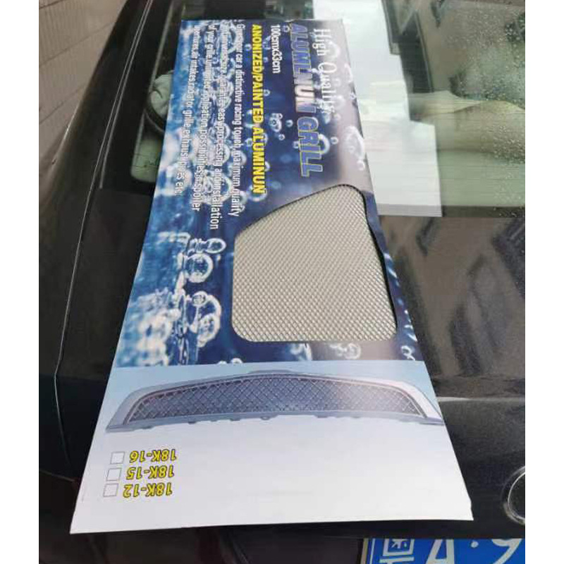 Car Cooling medium mesh 6 * 12MM Diamond modified medium mesh large surrounded air outlet mesh cutting aluminum alloy mesh