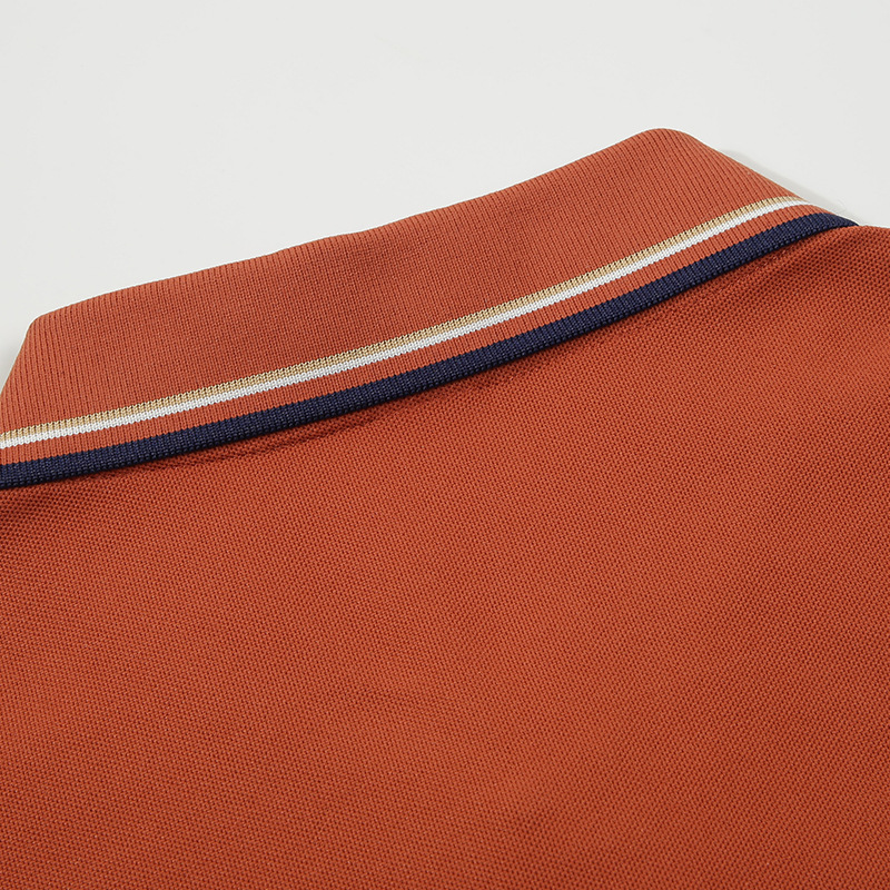 Contrast Color Lapel Polo Shirt Work Uniform Custom Corporate Workwear Printed Logo Embroidery Summer Short-Sleeve Advertising Shirt