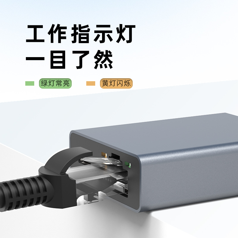 TypeC two-in-one expansion dock PD100W with gigabit network card Micro 100 m network card cross-border hot sale docking station