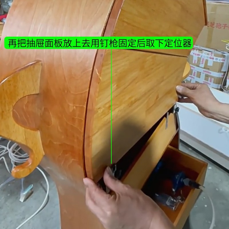 Handle-Free Drawer Front Auxiliary Installation Tool, Universal Positioning Multi-Functional Locator, Handle-Free Tool