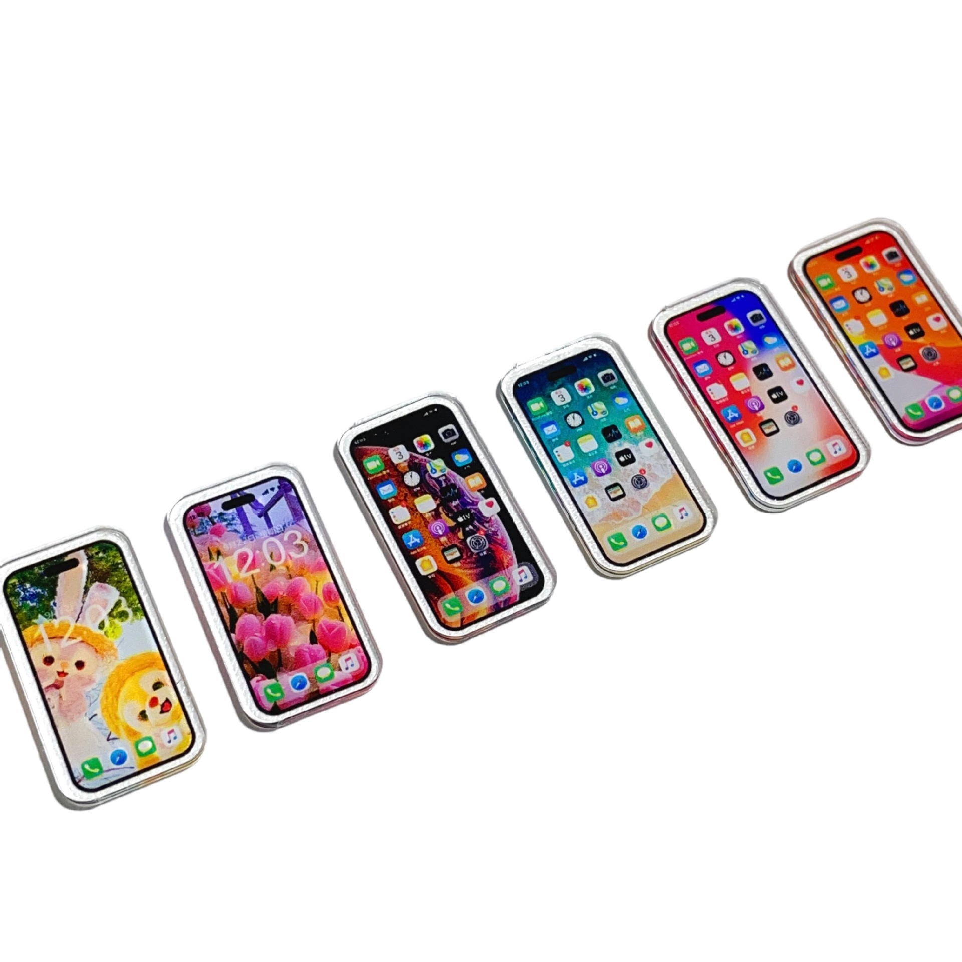 1:12 doll house decoration DIY small mobile phone model decoration resin BJD telephone soldier accessories can not be used