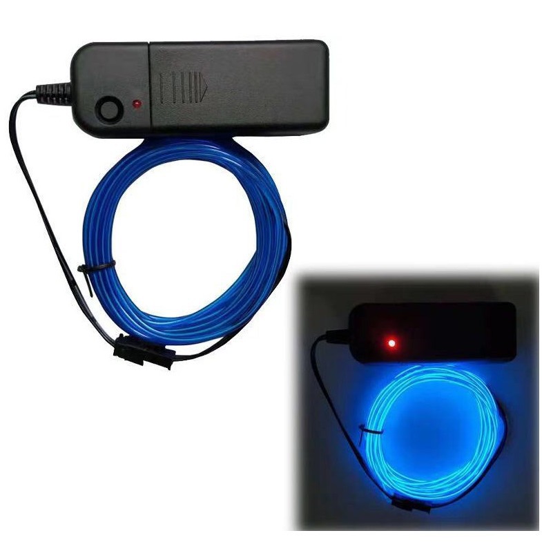 Manufacturer Wholesale El Luminous Wire Cold Light Wire 2.3m V Controller Set Ten Colors to Choose from
