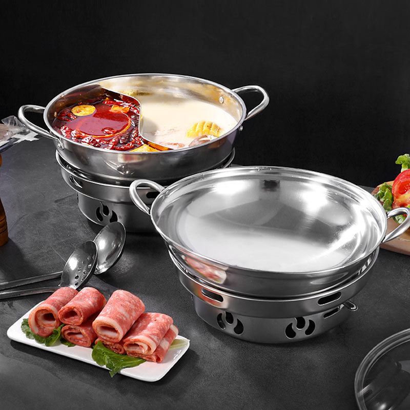 Stainless Steel Alcohol Stove Large Hot Pot Restaurant Dry Stove Outdoor Convenient Factory Direct Sale Durable Portable