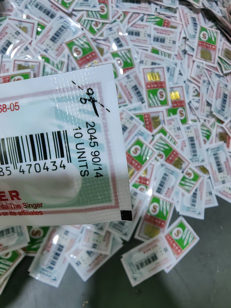 Оригинальная игла SINGER Shengjia для бытовой многофункциональной швейной машины оверлок игла против прыжка золотая хвостовая игла HAX1 золотая игла