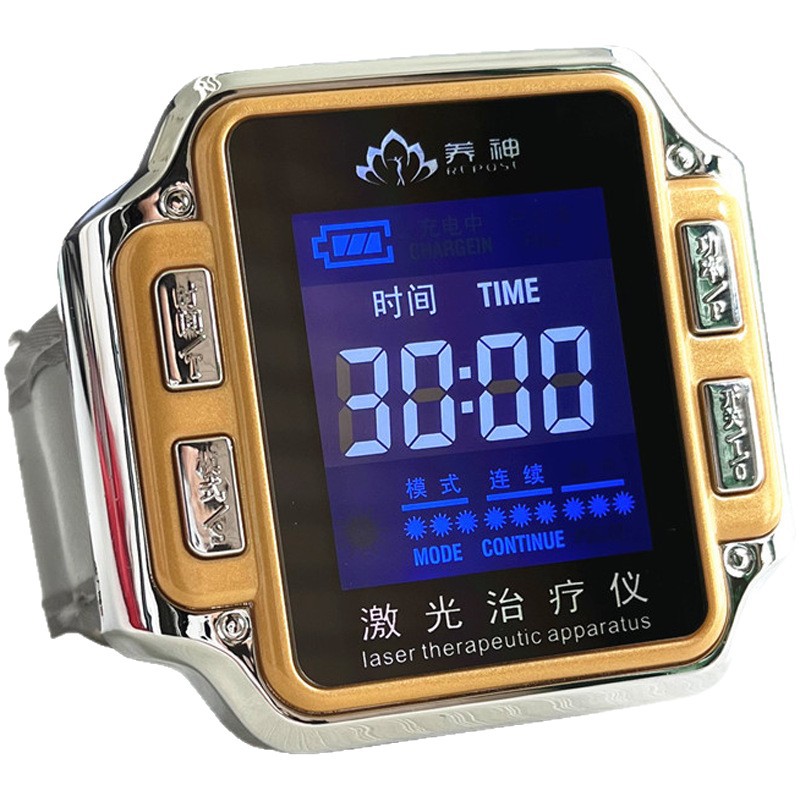 Nourishing God Watch Type Rhinitis Three-High Semiconductor Laser Therapy Device Blood Pressure Blood Lipids Blood Sugar Physiotherapy Device